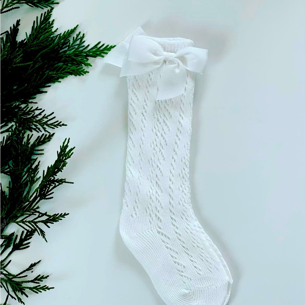 Vintage Spanish socks with bows - Picture 2 of 2